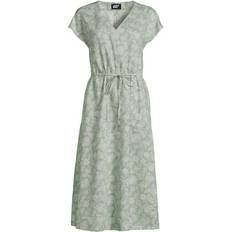 Lands' End Women Dresses Lands' End Women V-Neck Midi Dress made with TENCEL Fibers