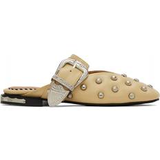 Toga Pulla Beige Studded Slippers BEIGE IT