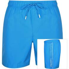 Calvin Klein Blue - Men Swimwear Calvin Klein Logo Swim Shorts Blue