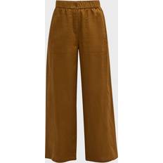 Eileen Fisher Cropped Wide-Leg Organic Pants