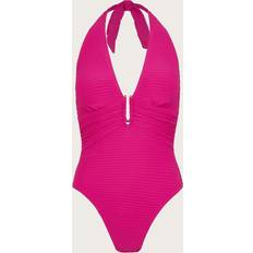 Pink Swimsuits Monsoon Maria Halter Neck Swimsuit, Pink