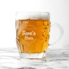 Treat Republic Dimpled Beer Glass