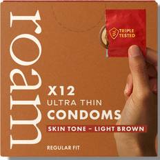 Roam Skin Tone Condoms Light Brown 12-Pack