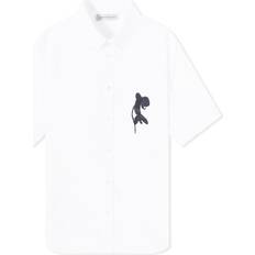 Alexander McQueen Men's Orchid Pocket Short Sleeve Shirt White 15