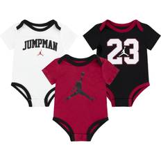 Jordan Baby Jumpman 23 Bodysuits 3-pack - Black/Gym Red/White