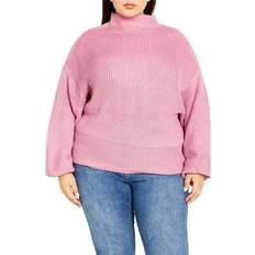 City Chic Funnel Neck Sweater