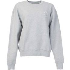 7 Days Active Womenss Monday 2.0 Crew Sweatshirt in Grey Cotton