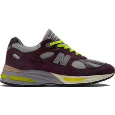 New Balance 991v2 Made in UK x Patta - Pickled Beet/Safety Yellow/Winetasting