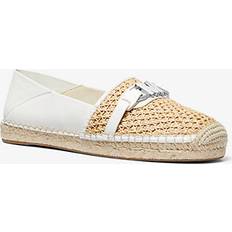 Michael Kors Low Shoes Michael Kors Ember Leather And Straw Espadrille