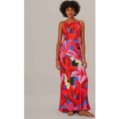 Farm Rio Floral Satin Maxi Dress