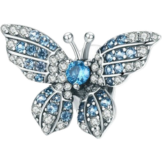 ChaoChuang Butterfly Charm - Silver/Blue/Transparent