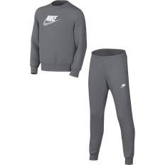 Nike Boys Tracksuits Children's Clothing Nike Junior Sportswear Crew Tracksuit - Smoke Grey/White/White