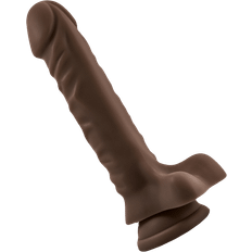 Blush Dr. Skin Plus Posable Dildo With Balls & Suction Cup Base 9"