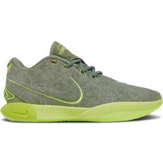 Nike Fabric Sport Shoes Nike LeBron XXI - Oil Green/Volt