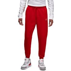 Nike Red Trousers Nike Jordan Brooklyn Fleece Sweatpants - Gym Red/White