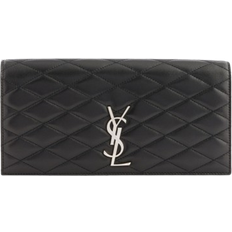 Magnetic Lock Clutches Saint Laurent Kate Quilted Leather Clutch Bag - Black