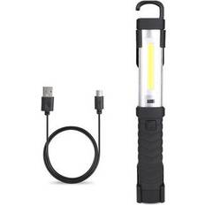 COB 2 Modes USB Rechargeable LED Work Light Rotatable Camping Flashlight