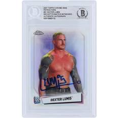 Topps Dexter Lumis WWE Autographed 2020 Chrome Refractors #79 Beckett Fanatics Witnessed Authenticated Rookie Card