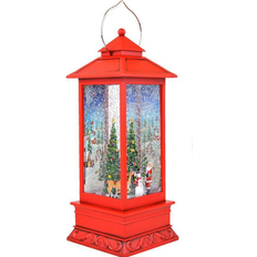 SnowTime LED Water Red Lantern 31cm