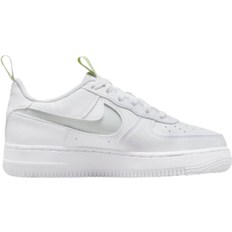 Turf Football Shoes Nike Air Force 1 LV8 GS - White/Volt/Light Silver