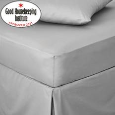 Cotton Bed Sheets Dunelm Non Iron Bed Sheet Grey (190x135cm)