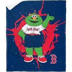 Checkered Blankets The Northwest Group Boston Red Sox 60"" Mascot Silk Touch Sherpa Blankets Blue