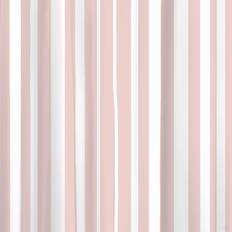 Dunelm Bold Stripe Shower Pink/White