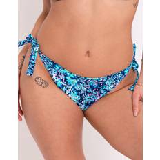 Best Bikinis Curvy Kate Curvy Kate Mykonos String Bikini Brief Blue Print blue