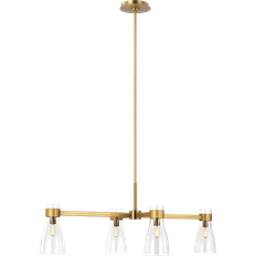 Aerin Moritz Burnished Brass Pendant Lamp 61cm