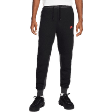Nike joggers men Nike Sportswear Tech Fleece Men's Joggers - Black/Dark Smoke Grey/Light Crimson