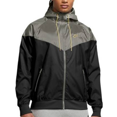 Nike Men - XS Outerwear Nike Sportswear Windrunner Men's Hooded Jacket - Black/Dark Stucco/Saturn Gold