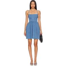 Susana Monaco Open Back Denim Dress in Blue. L, S, XL, XS