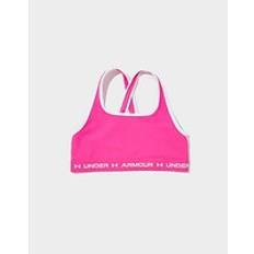 Sportswear Garment Bralettes Children's Clothing Under Armour Girl' CrossbackSportsBraRebelPin /Whit /WhiteYX 4 -50i