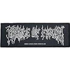 Patches & Appliqués Cradle of Filth Band Logo Patch English Extreme Metal Woven Sew On Applique