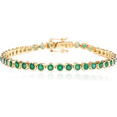 The Lovery The Lovery Emerald Bezel Bracelet Green