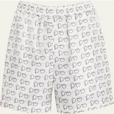 Burberry S Shorts Burberry Silk Shorts Silver/White 08