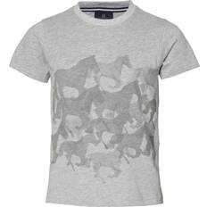 Mountain Horse Boys 2024 Running T-Shirt Grey Melange