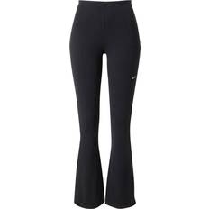 S Leggings Nike Sportswear Chill Knit Women's Tight Mini-Rib Flared Leggings - Black/Sail