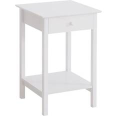 Homcom Minimalist White Small Table 39x39cm