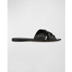 Veronica Beard Seraphina Twisted Leather Slide Sandals