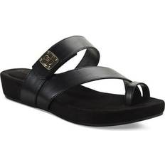 Giani Bernini Rilleyy Footbed Flat Sandals, Created for Macy's Black