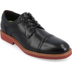 Vance Co. Men's Dexter Tru Comfort Foam Cap Toe Lace-Up Derby Shoes Black