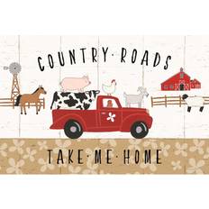 Sommerallee Leinwandbild Country Roads I Laura Marshall