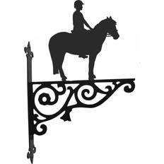 Steel Images Pony and Rider Ornamental Hanging Bracket OHBPOCH01