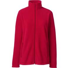 Lands' End Women Outerwear Lands' End Women's School Uniform Full-Zip Mid-Weight Fleece Jacket Red