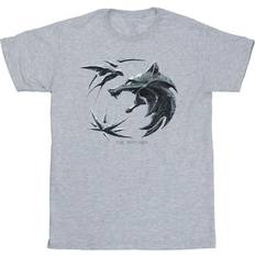 Netflix The Witcher Wolf Logo T-Shirt Grey