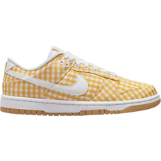 Nike Yellow Shoes Nike Dunk Low W - Vivid Sulphur/Gum Light Brown/White