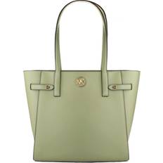 Green Totes & Shopping Bags Michael Kors Carmen Large Faux Saffiano Tote Bag - Light Sage