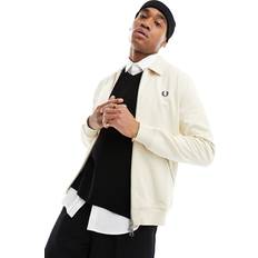 Fred Perry Beige Outerwear Fred Perry Slub Full Zip Sweatshirt Oatmeal