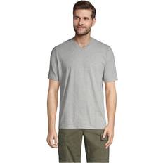 Lands' End T-shirts Lands' End Men's Super-t Short Sleeve V-Neck T-Shirt Black